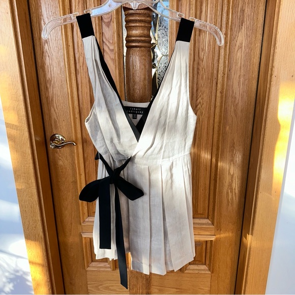 Robert Rodriguez empire waist top tunic linen and silk size 4 - Picture 11 of 11